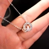 KL2.106 Dây Chuyền Bạc Nữ Double Circle Vòng Tròn Kép Full Baguette Cut by Kylan Silver 5