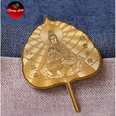 Lá Bồ Đề Mạ Vàng Phong Thủy - Biểu Tượng May Mắn Tài Lộc Giá Cực Sốc 20k