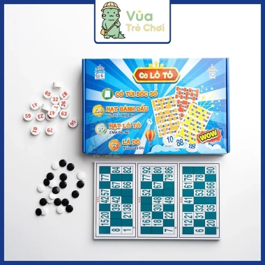 [LHT] Lô Tô Cao Cấp Liên Hiệp Thành Bản Xịn 32 Lá Giấy Dò Số Lượng Gấp Đôi Cờ Loto Đồ Chơi Trẻ Em
