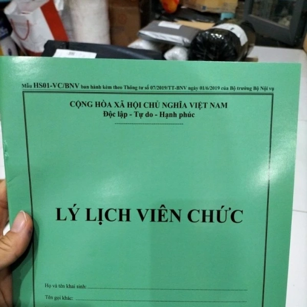 Hình ảnh sản phẩm Lịch Viên Chức Mẫu HS01-VC/BNV Giảm Giá! 6 Quyển - 50k - Thông Tư 07/2.019 Mới Nhất
