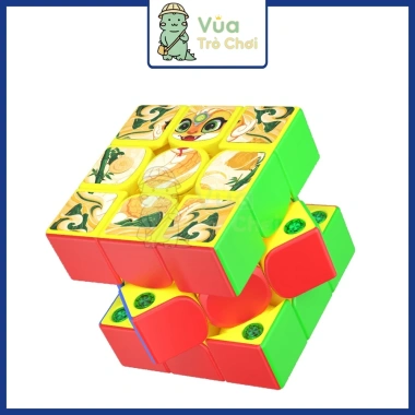 [Limited] Rubik Gan 356 ME 3x3 Gan 356M E Màu Vàng Lục Bản Giới Hạn Năm Rắn 2.025 Đồ Chơi Trí Tuệ 6