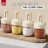 Lọ Đựng Gia Vị Thủy Tinh Kèm Thìa Điều Chỉnh Tiện Lợi, Hũ Đựng Gia Vị, Hạt Nêm