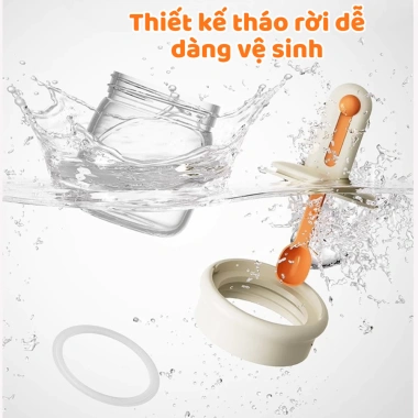 Lọ Đựng Gia Vị Thủy Tinh Kèm Thìa Điều Chỉnh Tiện Lợi, Hũ Đựng Gia Vị, Hạt Nêm