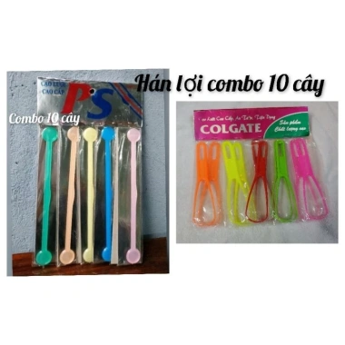 Lốc 10 cây cạo lưỡi cao cấp PS - Giá ưu đãi 22.000đ, sạch hơi thở mỗi ngày