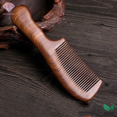 Lược gỗ đàn hương Heabety – Chống tĩnh điện, răng rộng dài, mát xa, giá 84.500₫ 3