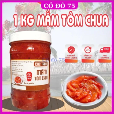 Mắm Tôm, Tôm Chua Huế loại ngon đặc biệt,Tôm chua Huế Thơm Ngon Đặc Sản Huế, làm món chấm thịt luộc hao cơm - 380