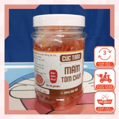 Mắm Tôm, Tôm Chua Huế loại ngon đặc biệt,Tôm chua Huế Thơm Ngon Đặc Sản Huế, làm món chấm thịt luộc hao cơm - 380