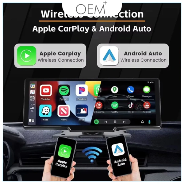 Hướng dẫn lắp đặt màn hình taplo ô tô 10 inch tích hợp CarPlay và Android Auto không dây
