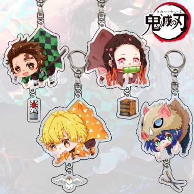 Mặt Dây Chuyền Acrylic Demon Slayer Anime Khóa Xung Quanh Quà Tặng 66.000 VND