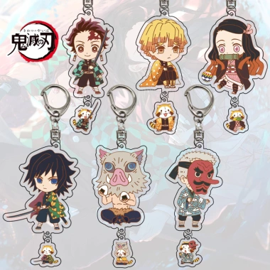 Mặt Dây Chuyền Acrylic Demon Slayer Anime Khóa Xung Quanh Quà Tặng 66.000 VND