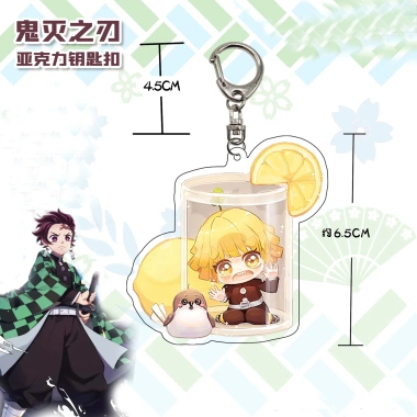 Mặt Dây Chuyền Acrylic Demon Slayer Anime Khóa Xung Quanh Quà Tặng 66.000 VND