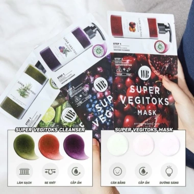 Mặt Nạ Thải Độc Rau Củ BYVIBES Super Vegitoks 25ml - Giá chỉ 13.900 VND