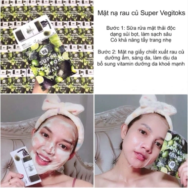Mặt Nạ Thải Độc Rau Củ BYVIBES Super Vegitoks 25ml - Giá chỉ 13.900 VND