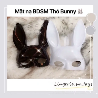 Mặt Nạ Thỏ Bunny Đen Bóng Hóa Trang Halloween Giá Rẻ Chỉ 91.000đ