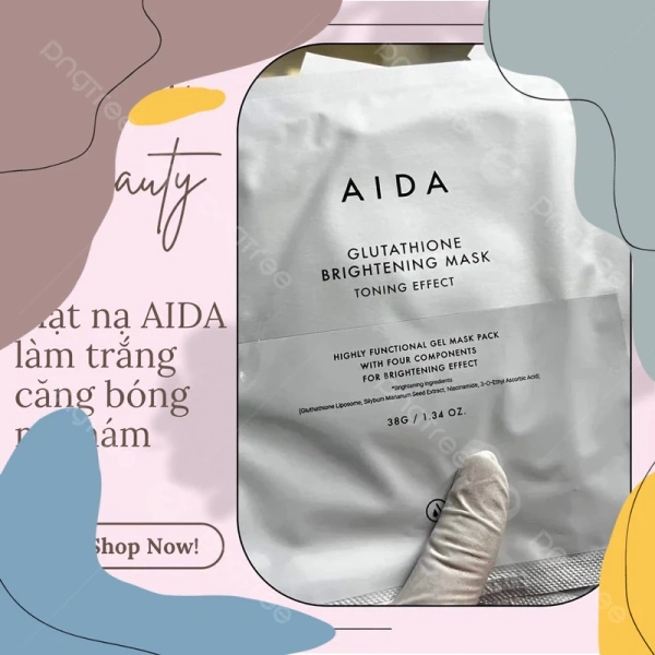 Mu dng th) Mt N Siu Truyn Trng Aida Glutathione Brightening Mask  Lm Trng Cng Bng M Nm | Tripmart