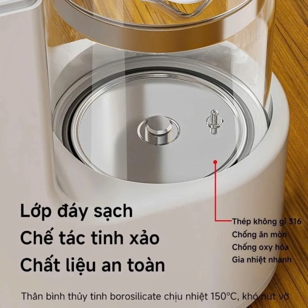 Hình ảnh sản phẩm Máy Đun Nước Pha Sữa Yunbaby X23 chuẩn nhiệt độ khử clo, bảo hành 3 năm, 1,250,000 VND