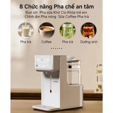 Máy Đun Nước Pha Sữa Yunbaby X23 chuẩn nhiệt độ khử clo, bảo hành 3 năm, 1,250,000 VND 8