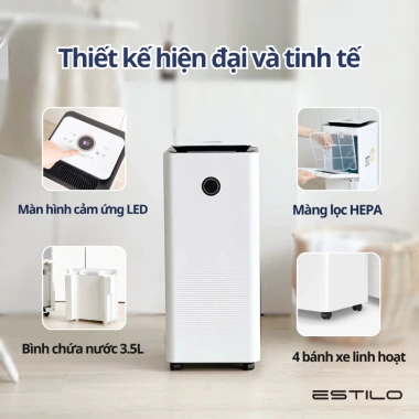 Máy Hút Ẩm & Lọc Không Khí Estilo 20L – Chống ẩm mốc, nhập Hàn, chỉ 2.2 triệu