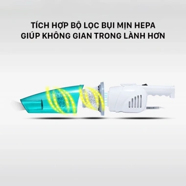 Máy hút bụi cầm tay Deerma DX118C 15.000Pa 600W HEPA, bảo hành 12 tháng - 499k 5