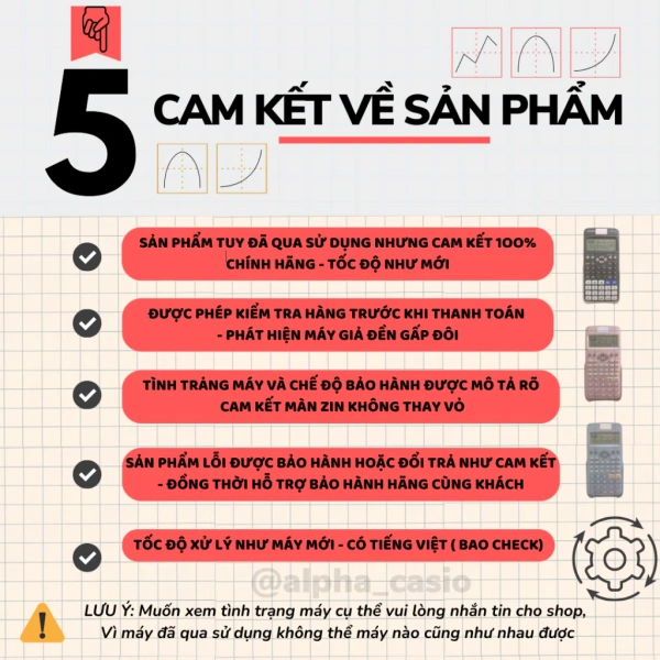 Hình ảnh sản phẩm Máy tính Casio 580VNX Cũ chính hãng, độ mới 85-99% - Giá chỉ 299.000 VNĐ