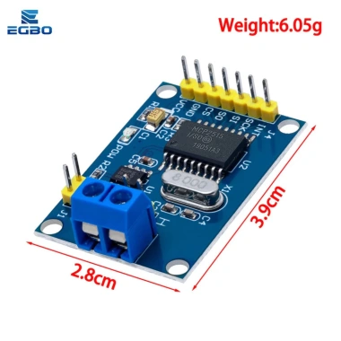 MCP2.515 CAN Bus Module TJA1.050 SPI cho 51 MCU và ARM - Giá ưu đãi 50.969 VND, giảm so với 61.163 VND 6