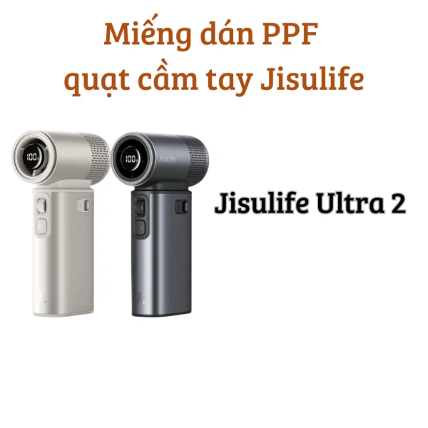 Cách lắp đặt miếng dán PPF Skin trong suốt nhám cho quạt cầm tay Jisulife Ultra 2 một cách nhanh chóng