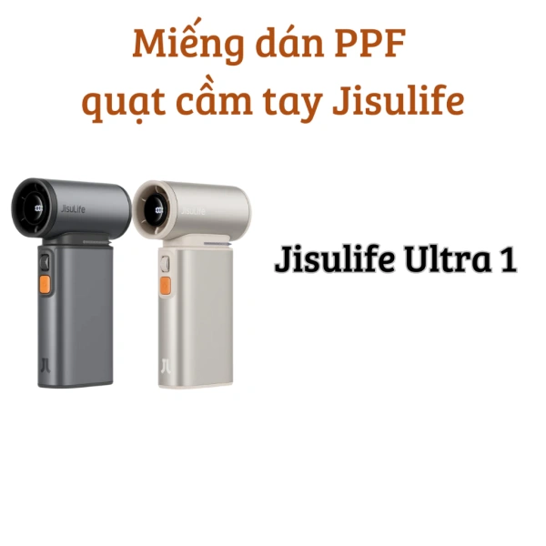 Hình ảnh sản phẩm Miếng dán PPF Skin trong suốt Nhám cao cấp cho quạt cầm tay Jisulife Ultra 2/Ultra 1/Life 9 Giá 59.000₫