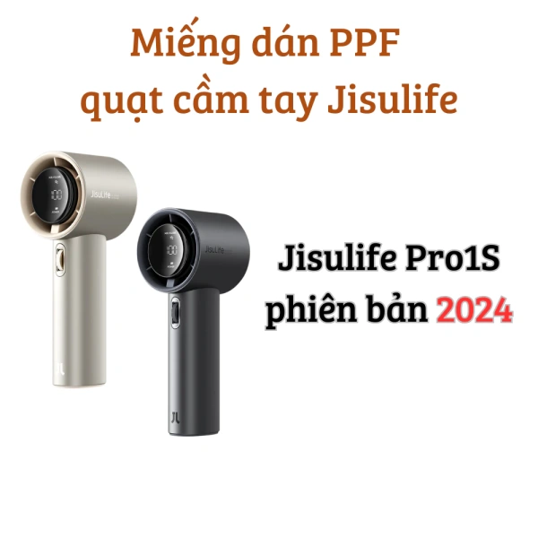 Cách lắp đặt miếng dán PPF Skin trong suốt nhám cho quạt cầm tay Jisulife Ultra 2, Ultra 1 và Life 9