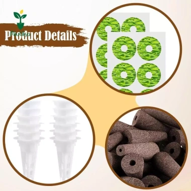 Miulika 20 Chiếc Phát Triển Bọt Biển Tuyệt Vời Cho Hệ Thống Trồng Thủy Canh Cây Khởi Động Phích Cắm Gốc Bọt Biển Tăng Trưởng Thay Thế Cho Hoa