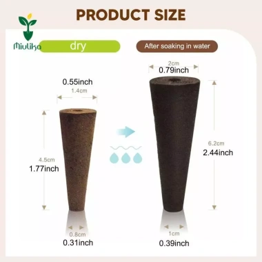 Miulika 20 Chiếc Phát Triển Bọt Biển Tuyệt Vời Cho Hệ Thống Trồng Thủy Canh Cây Khởi Động Phích Cắm Gốc Bọt Biển Tăng Trưởng Thay Thế Cho Hoa