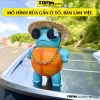 Mô hình rùa siêu ngầu cho ô tô, xe máy - chân đế thông minh, phụ kiện trang trí Top1auto