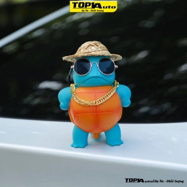Mô hình rùa siêu ngầu cho ô tô, xe máy - chân đế thông minh, phụ kiện trang trí Top1auto 2