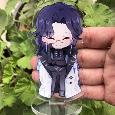 Mô hình Standee Genshin Impact Fatui Pantalone Regrator Columbina Damselette tượng acrylic anime chibi mô hình trưng bày 2