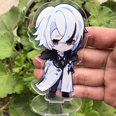 Mô hình Standee Genshin Impact Fatui Pantalone Regrator Columbina Damselette tượng acrylic anime chibi mô hình trưng bày 3