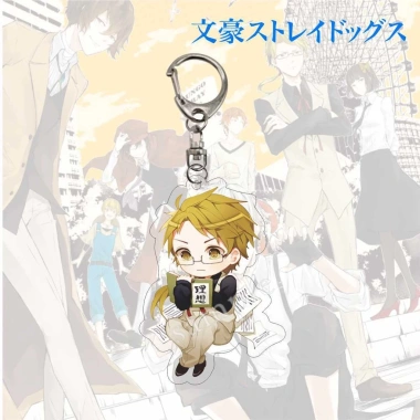 Móc khóa Acrylic Bungo Stray Dogs Anime Nakajima Atsushi Akutagawa Ryunosuke Dazai Osamu Nakahara Chuuya 8