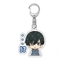 Móc khóa Anime BLUE LOCK Isagi Yoichi Bachira Meguru Chigiri Hyoma Nagi Seishiro móc khoá bằng arcrylic trong suốt 4