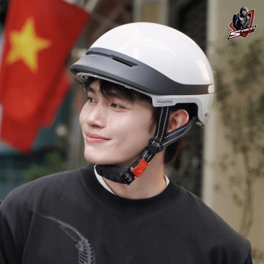 Mũ bảo hiểm nửa đầu cao cấp SRED ORBIT kính tháo rời, màu xám bóng - Giảm còn 595.000 VND