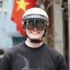 Mũ bảo hiểm nửa đầu cao cấp SRED ORBIT kính tháo rời, màu xám bóng - Giảm còn 595.000 VND 4
