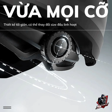 Mũ bảo hiểm nửa đầu cao cấp SRED ORBIT kính tháo rời, màu xám bóng - Giảm còn 595.000 VND