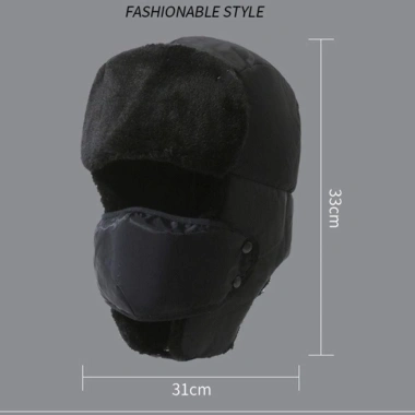 Mũ Bomber Mùa Đông MERIGGIARE - Bảo Vệ Tai Earflap Balaclava Dày, Chống Gió, Ấm Áp Ngoài Trời