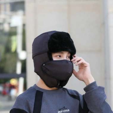 Mũ Bomber Mùa Đông MERIGGIARE - Bảo Vệ Tai Earflap Balaclava Dày, Chống Gió, Ấm Áp Ngoài Trời