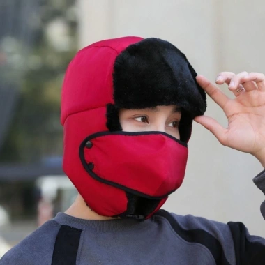 Mũ Bomber Mùa Đông MERIGGIARE - Bảo Vệ Tai Earflap Balaclava Dày, Chống Gió, Ấm Áp Ngoài Trời