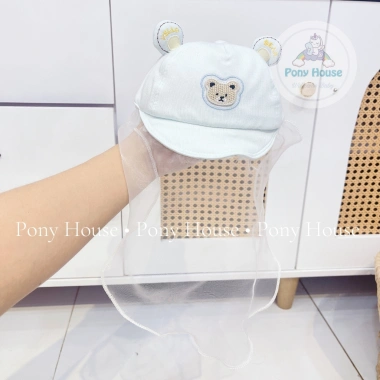 Mũ Voan Gấu Cho Bé Sơ Sinh 0-6 Tháng, Mũ Lưỡi Chai Giá Rẻ 68000Đ 2 Mũ Voan Gấu Cho Bé Sơ Sinh 0-6 Tháng, Mũ Lưỡi Chai Giá Rẻ 68000Đ 2