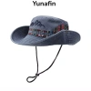 Mũ Xô Cao Bồi Chống Nắng Dây Đeo Phong Cách Tây 104k - Denim Mũ Bảo Hiểm Camping Hiking Giá Rẻ
