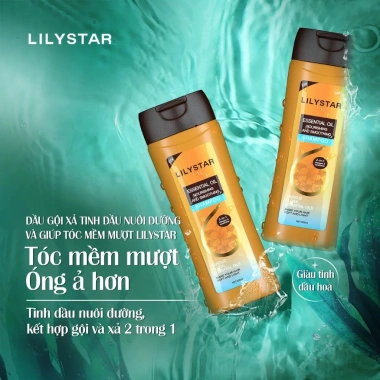 [MUA 2 TẶNG 2] Dầu Gội Xả 2IN1 LILYSTAR Phục Hồi Tóc Chuyên Sâu Chứa Tinh Dầu Nuôi Dưỡng Ẩm Giúp Tóc Mềm Mượt Chai 200ml 7