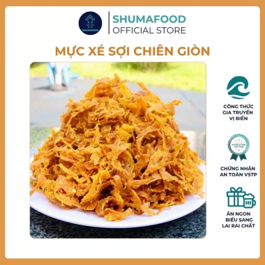 Mực Xé Sợi Chiên Giòn ShumaFood 120g - Đặc Sản Nha Trang Giá Rẻ 39.000đ