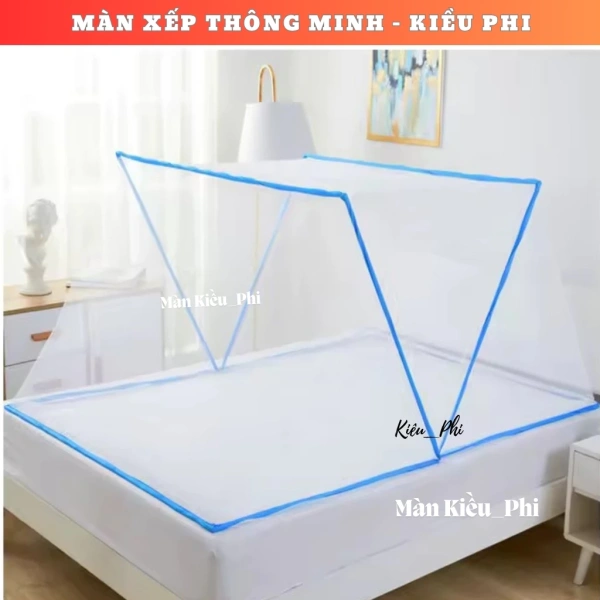 Hình ảnh sản phẩm Mùng ngủ chống muỗi khung xếp, màn chụp tự bung gọn gập cho người lớn 139.000₫