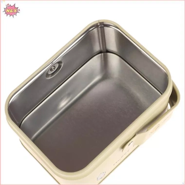 N & X 1 Chiếc Vintage Vali Nhỏ Lưu Trữ Thiếc Hộp Kẹo Hộp Quà Tặng Cookie Hộp Quà Tặng Vali Nhỏ Đồ lặt vặt Người Tổ Chức Hộp Đựng. 3