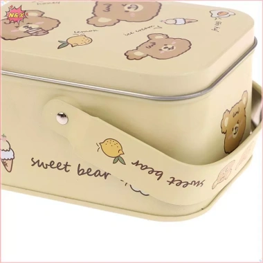 N & X 1 Chiếc Vintage Vali Nhỏ Lưu Trữ Thiếc Hộp Kẹo Hộp Quà Tặng Cookie Hộp Quà Tặng Vali Nhỏ Đồ lặt vặt Người Tổ Chức Hộp Đựng. 4