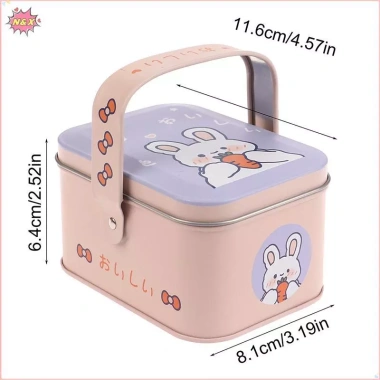 N & X 1 Chiếc Vintage Vali Nhỏ Lưu Trữ Thiếc Hộp Kẹo Hộp Quà Tặng Cookie Hộp Quà Tặng Vali Nhỏ Đồ lặt vặt Người Tổ Chức Hộp Đựng. 9